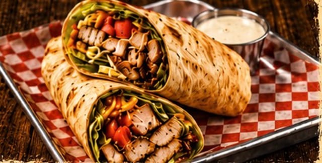 Crispy Chicken Wrap.