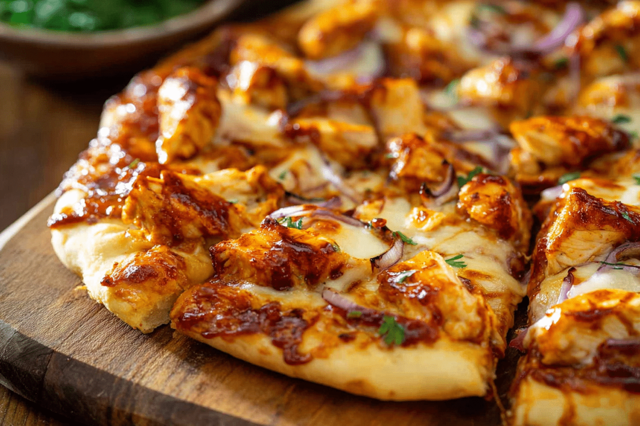 Medium 12” Bbq Chicken Pizza.