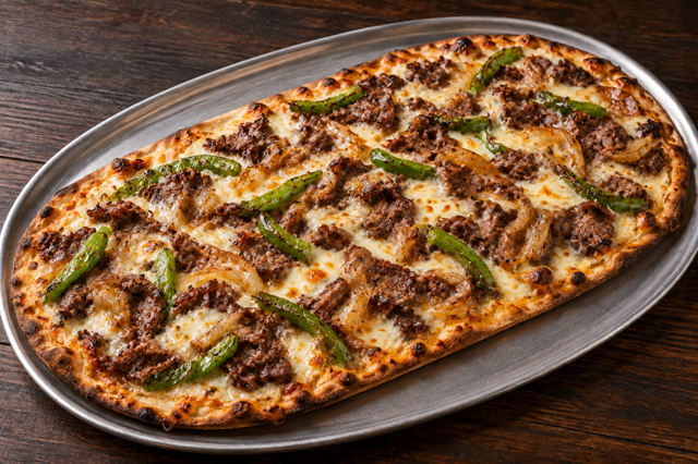 Philly Cheesesteak Flatbread.