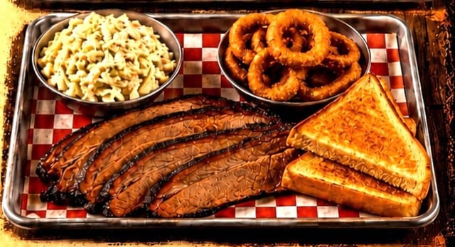 Beef Brisket Platter with Sides.