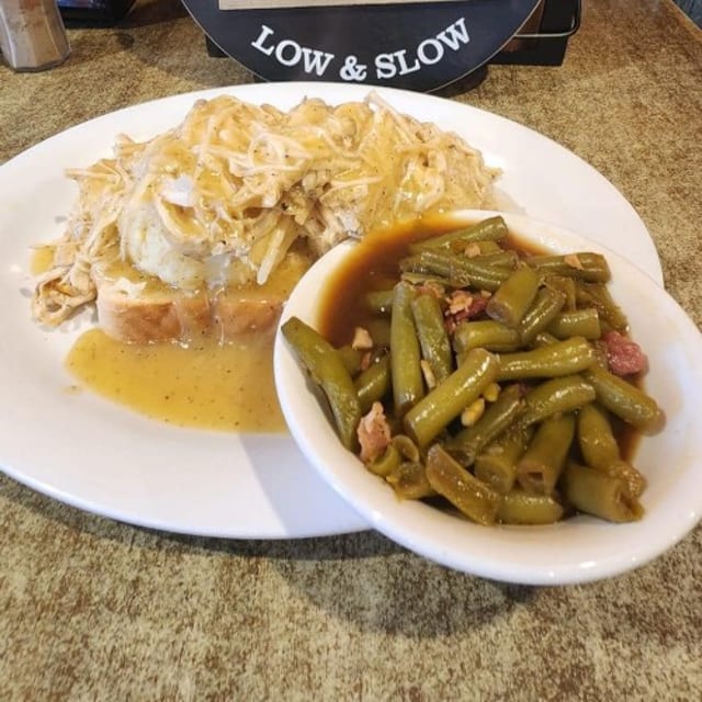 Pulled Chicken Sandwich.