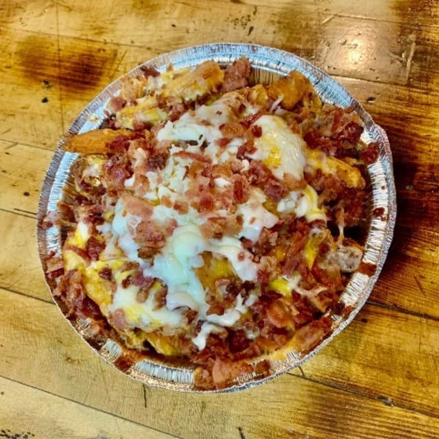Loaded Bacon Cheese Fries.